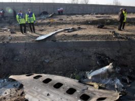 Avionul ucrainean a luat foc înainte să se prăbușească