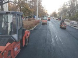Pe parcursul săptămânii precedente, a fost asfaltată o suprafață de 3.000 m2 de carosabil