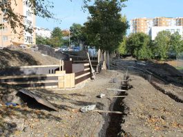 Ceban: Au început lucrările de construcţie a amfiteatrului din zona de recreere în sectorul Ciocana