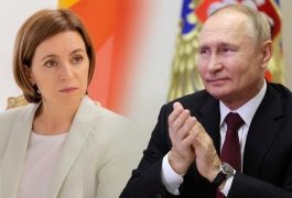 Maia Sandu își umflă mușchii în fața lui Putin