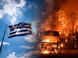 Grecia luptă împotriva celui mai devastator incendiu din Europa de vară