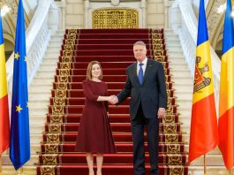 Maia Sandu discută la Cotroceni cu Klaus Iohannis despre sprijinul pentru aderarea la UE