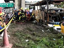 Tragedie în Thailanda: Autobuz școlar cu elevi a luat foc, 23 de morți!