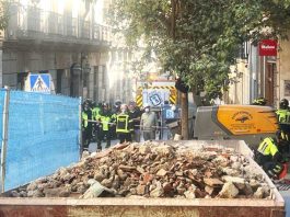 Clădire de pe Calle de las Hileras, Madrid, parțial prăbușită: mai mulți muncitori răniți și alții dați dispăruți