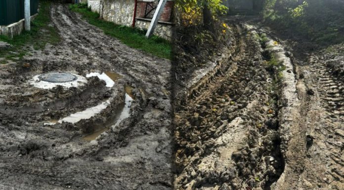 Locuitorii din Racovăț reclamă drumuri impracticabile după lucrările de alimentare cu apă