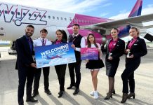 WIZZ AIR ÎNTÂMPINĂ CEA DE–A TREIA AERONAVĂ LA CHIȘINĂU ȘI LANSEAZĂ NOI RUTE DIN MOLDOVA