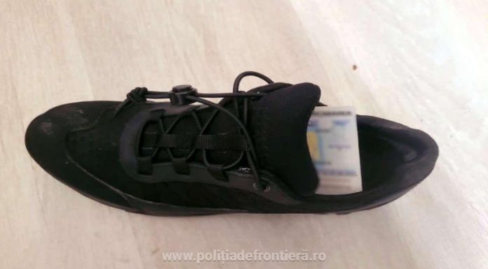Tânăr moldovean, prins la vamă cu un buletin românesc fals ascuns în pantof