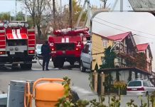 Incendiu puternic la un magazin cu două nivele din Comrat