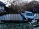 Accident la Sângerei: un șofer a intrat cu mașina în gardul unei gospodării
