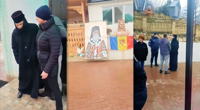 Conflict deschis la biserica din Dereneu: Executarea unei decizii judecătorești, marcată de îmbrânceli și acuzații de „raiderism bisericesc”