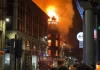 Incendiu major lângă Gara Centrală din Glasgow: clădire istorică parțial prăbușită