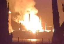 Incendiu major la o rafinărie din Australia: explozii și flăcări de zeci de metri