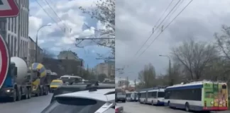 Accident pe strada Ceucari din Chișinău: circulația troleibuzelor, afectată
