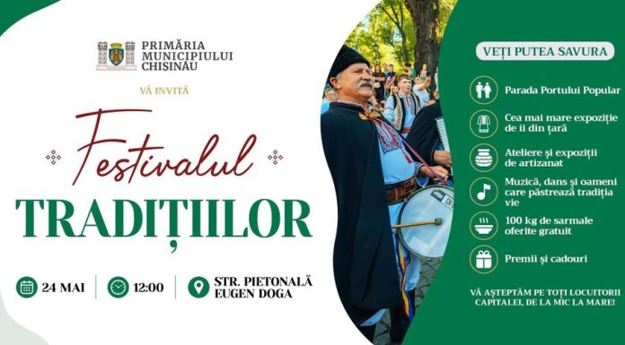 100 kg de sarmale pentru vizitatori: atracția Festivalului Tradițiilor din Chișinău