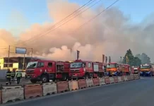 Alertă extremă după un incendiu violent izbucnit lângă București