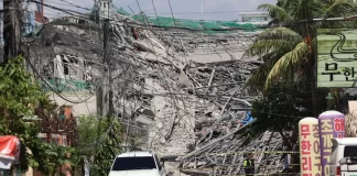 Prăbușire devastatoare în Filipine: zeci de muncitori prinși sub dărâmături după colapsul unui imobil în construcție