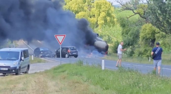 Patru victime într-un accident la Sângerei: Șoferii au intrat pe un sector cu vizibilitate redusă din cauza incendiului