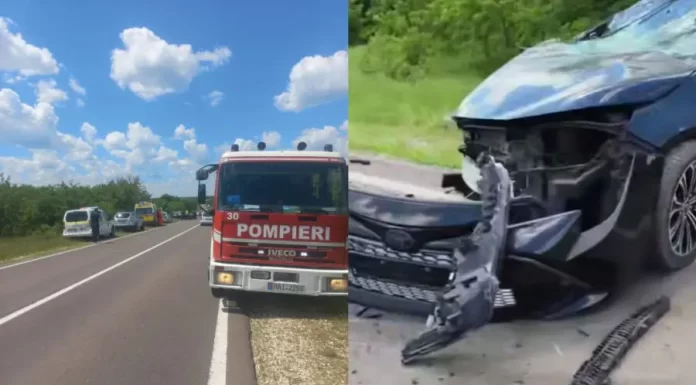 Accident grav pe traseul Chișinău–Leușeni: o minoră a rămas blocată într-un autoturism avariat