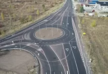 Traficul rutier deviat temporar la intersecția R6–G75, lângă Peresecina, din cauza lucrărilor la un sens giratoriu