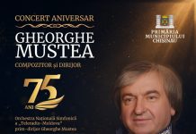 Artiști renumiți și orchestră simfonică la concertul aniversar Gheorghe Mustea din Chișinău