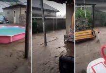 Ploaia torențială a provocat inundații la Cahul. O gospodărie a fost transformată într-un lac