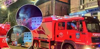 Incendiu puternic într-un apartament din Chișinău: pompierii au evacuat 20 de persoane