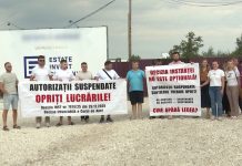 Proteste pe un șantier din Chișinău: oamenii acuză dezvoltatorul că ignoră decizia de suspendare a lucrărilor