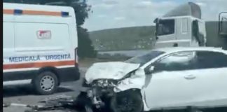 Accident grav pe traseul Chișinău–Orhei–Bălți: trei persoane, inclusiv o copilă de 11 ani, au ajuns la spital