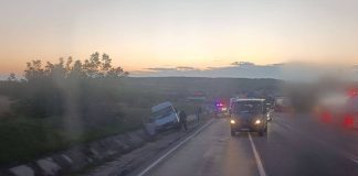 Impact între un Ford și un Mercedes, pe traseul Chișinău–Orhei. Un bărbat a ajuns la spi