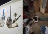 VIDEO// Trei persoane, depistate într-un apartament folosit pentru consum de droguri. Proprietarul, cercetat penal