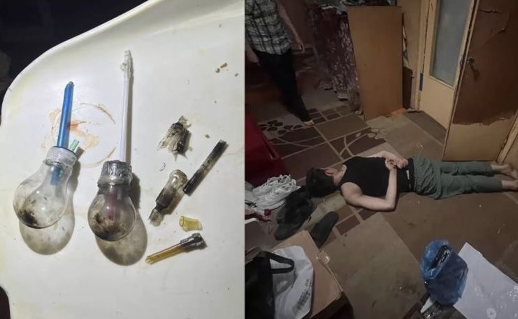 VIDEO// Trei persoane, depistate într-un apartament folosit pentru consum de droguri. Proprietarul, cercetat penal