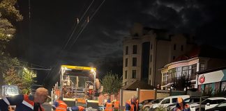 Strada Gheorghe Asachi se află în plin proces de renovare. Lucrările continuă pe timp de noapte