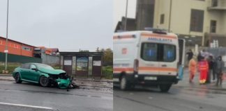 Un BMW și un autobuz, implicate într-un accident la Stăuceni. Patru pasageri au avut nevoie de îngrijiri medicale