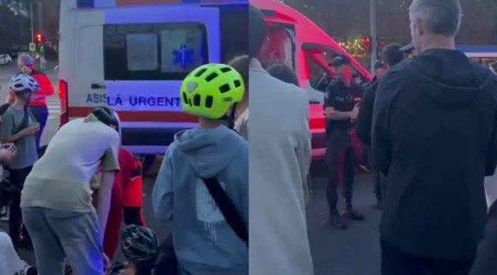 Accident la intersecția străzilor Matei Basarab și Moscova: Un biciclist minor, lovit de un automobil