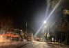 Lucrările de pe strada Gheorghe Asachi continuă noaptea. Se aplică ultimul strat de asfalt